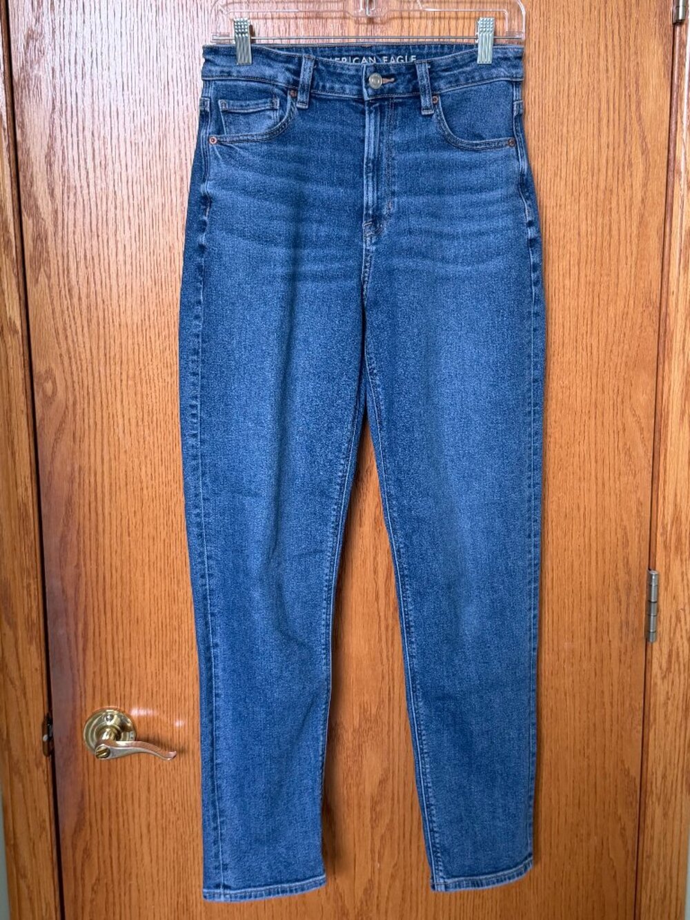 AE Mom Jeans High Rise Stretch Denim | Size 6 LONG